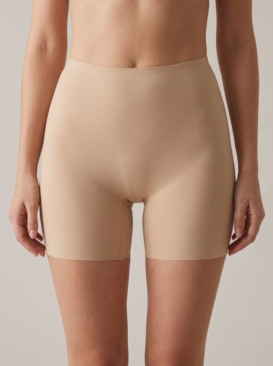 Melloway Anti-Schuur Short nude - vooraanzicht naadloos