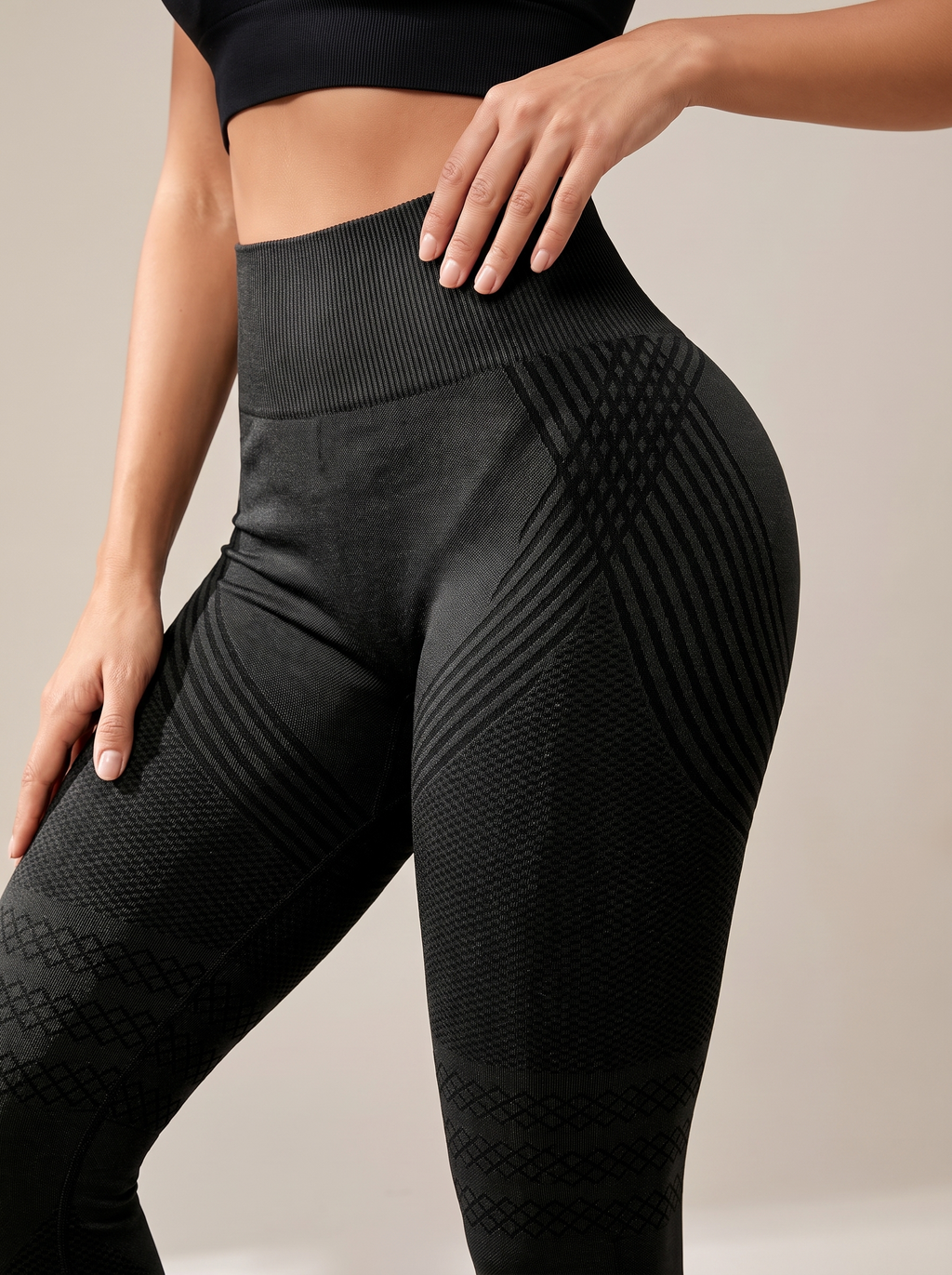 Melloway Shaping Legging - tailleband en 3D-knit detail